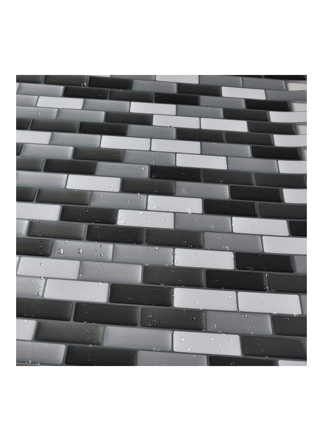Generic - 3D Mosaic Wall Sticker Black/Grey/Brown - Image 1