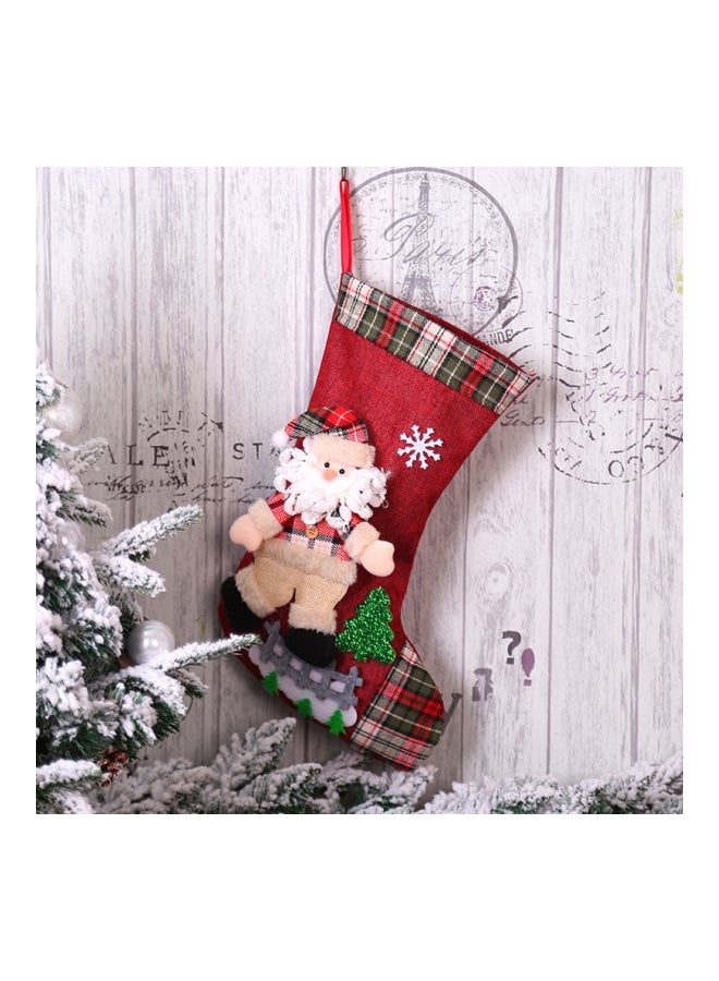 دلاية على شكل دمية لتزيين شجرة الكريسماس أحمر / أسود / أخضر 40x24سم - Image 2