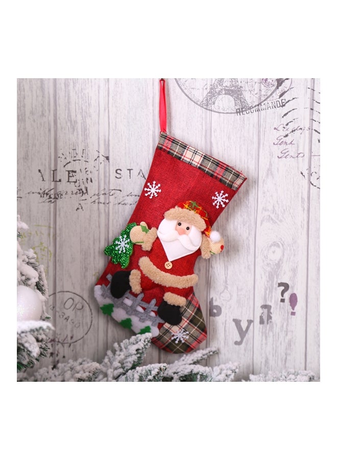 دلاية على شكل دمية لتزيين شجرة الكريسماس أحمر / أسود / أخضر 30x20سم - Image 2