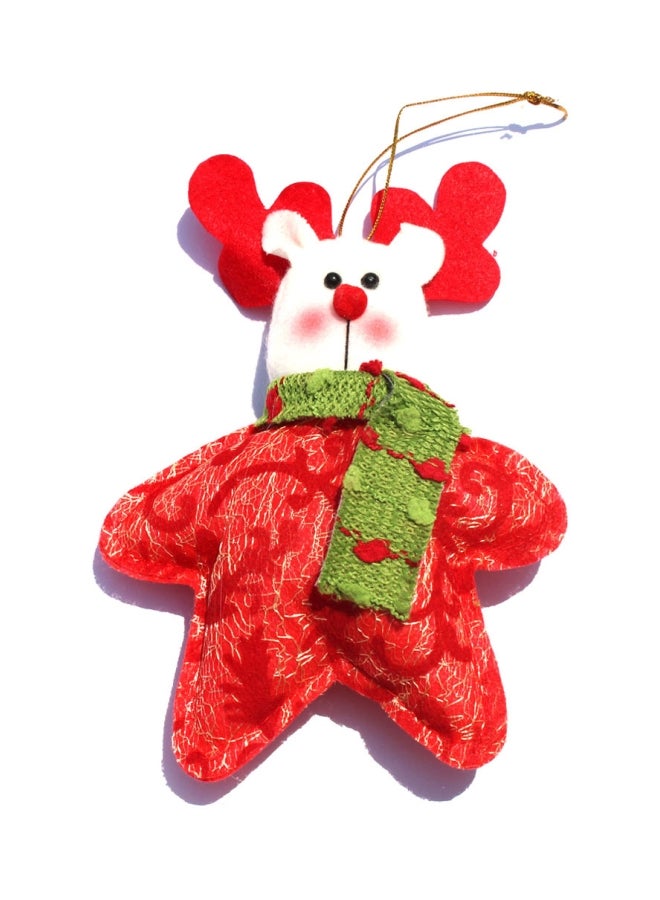 3-Piece Decorative Santa Claus Ornament Set Red/White/Green 17x12.7x2.7cm - Image 5