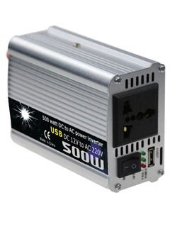 Vehicle DC To AC Converter Power Inverter Silver/Black