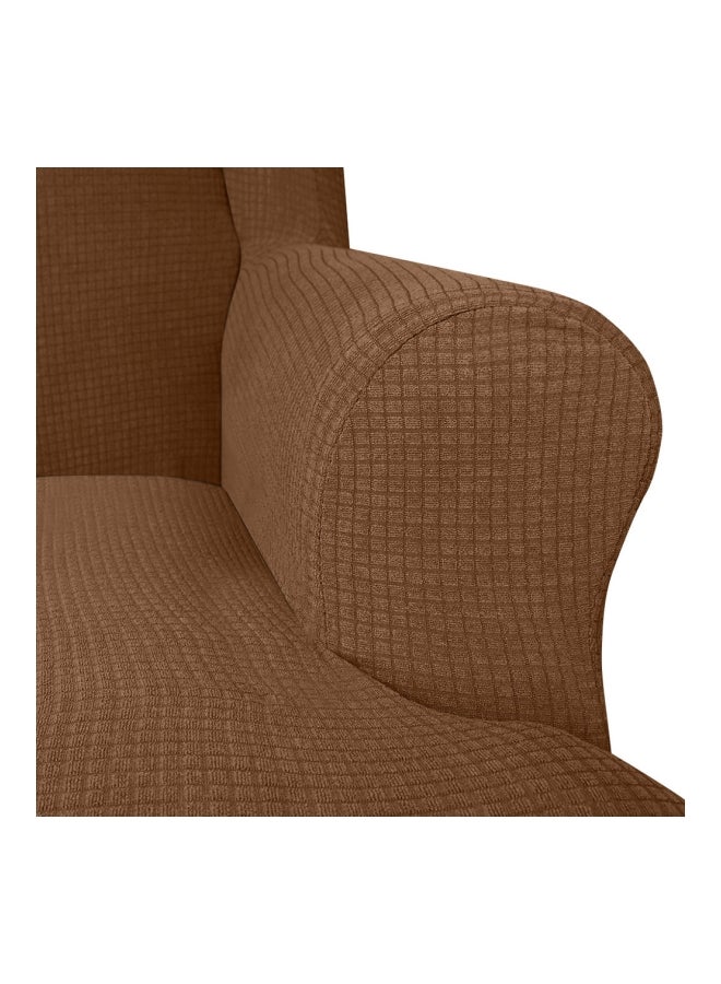 Single Seater Sofa Slip Cover Camel 28x28x8cm - Image 4