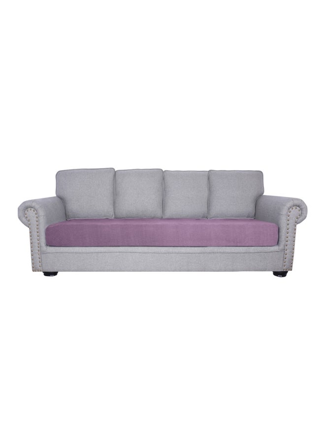 4-Seater Polyester Sofa Seat Slipcover Light Purple 35x25x9cm - Image 1