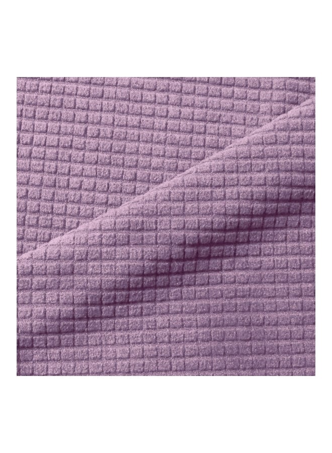 4-Seater Polyester Sofa Seat Slipcover Light Purple 35x25x9cm - Image 2