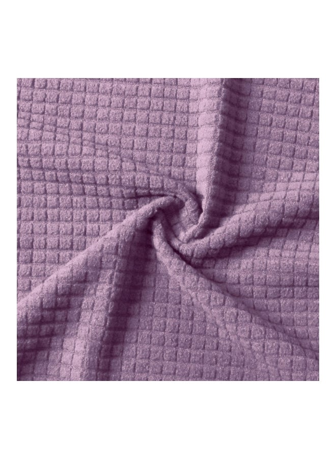 4-Seater Polyester Sofa Seat Slipcover Light Purple 35x25x9cm - Image 3