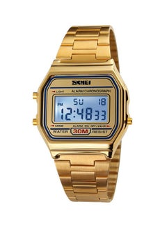men Water Resistant Digital Wrist Watch 1123 - 33 mm - Gold