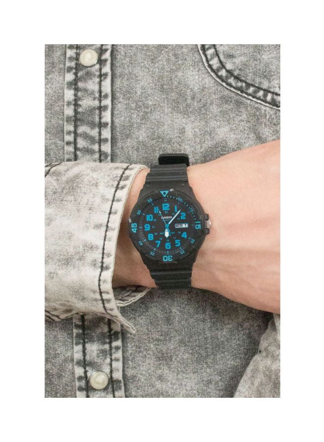 CASIO Men's Water Resistant Analog Watch MRW-200H-2BVEF - 45 mm - Black - Image 4