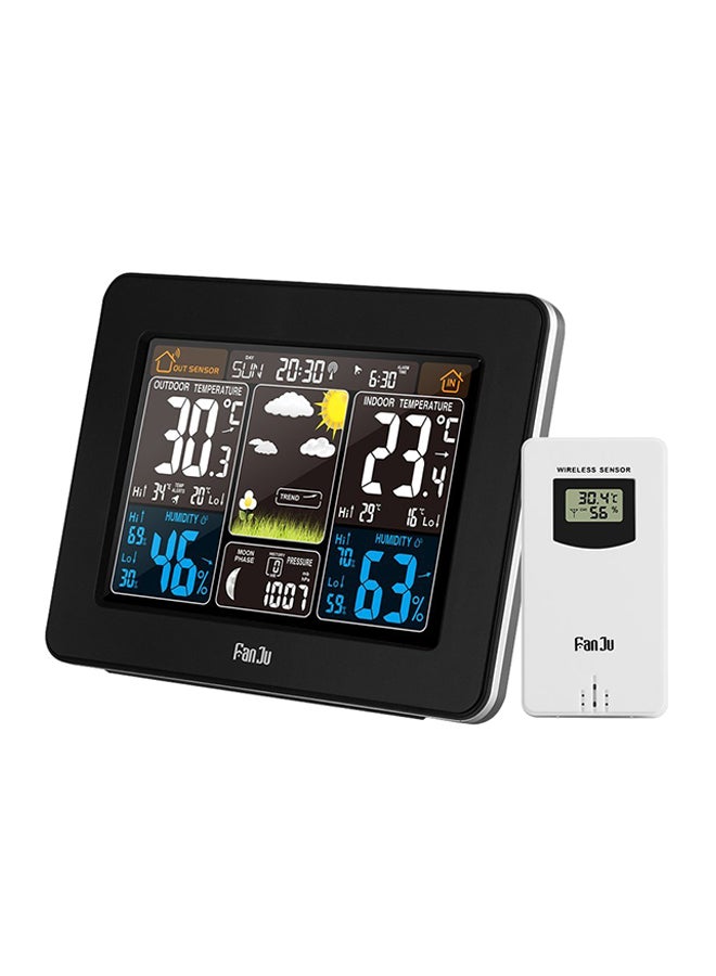 Wireless Temperature Hygrometer Black/White 