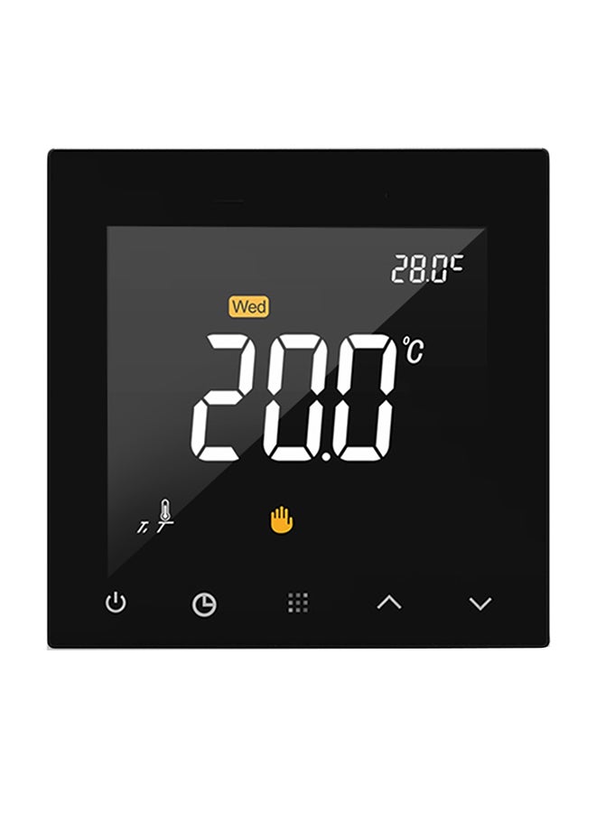 Wifi Heating Temperature Thermostat With App Remote Control Black  - Image 1