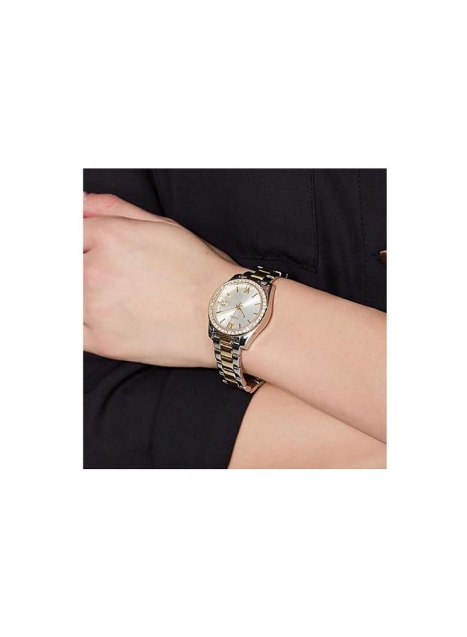 FOSSIL Women's Stainless Steel Analog Wrist Watch ES4319 - 32 mm - Silver/Gold  - Image 4