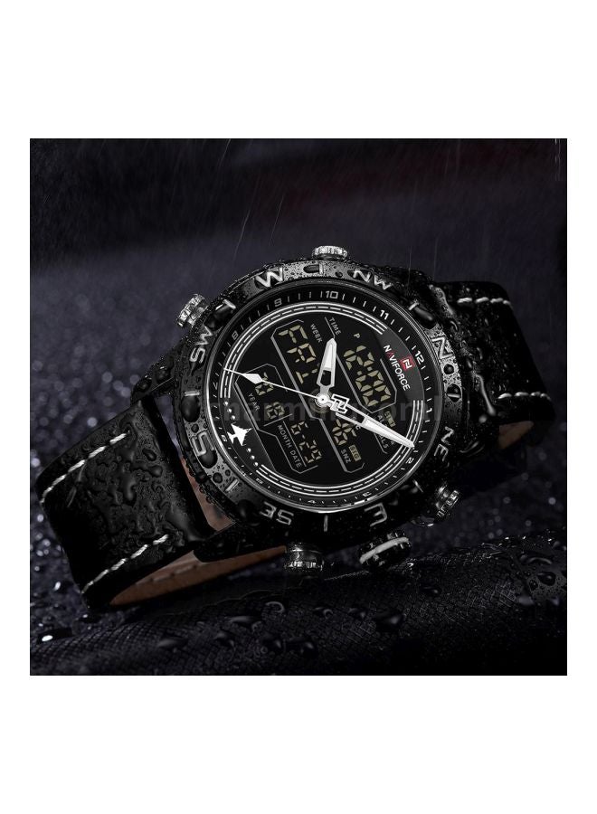 NAVIFORCE - men Water Resistant Analog & Digital Watch Nf9144 - 45 mm - Black - Image 1