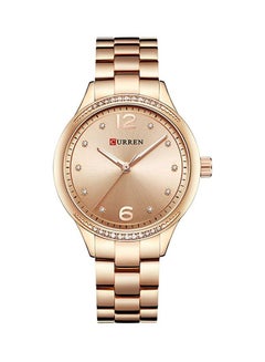 women Water Resistant Analog Watch 9003 - 37 mm - Gold