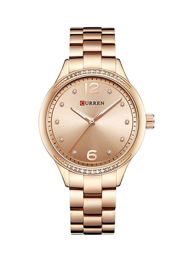 CURREN - women Water Resistant Analog Watch 9003 - 37 mm - Gold - Image 1