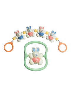 TOLO 2-Piece Bunnies Rattle Toy With Teether Set  - Image 1