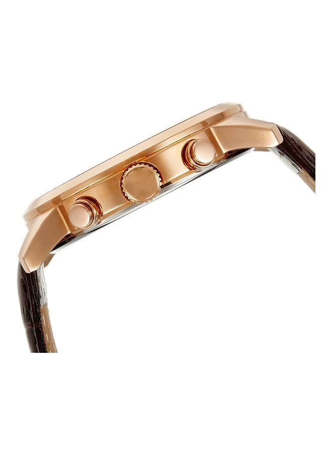 جس ساعة يد كرونوغراف بسوار من الجلد طراز W0380G4 men - Image 3