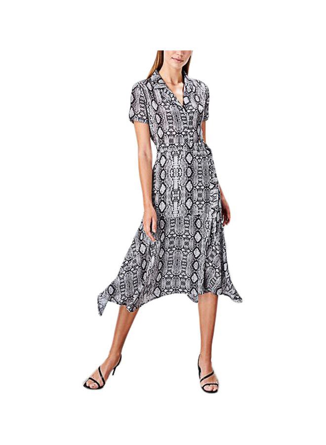 trendyol - Snake Print Dress Grey - Image 1