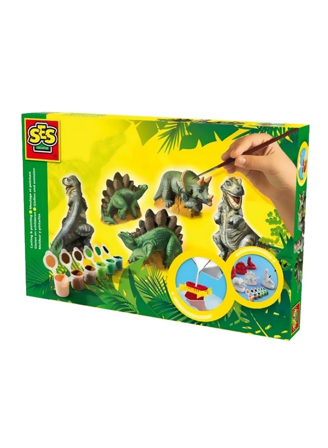 Ses 16-Piece Creative Dinosaurs Painting And Casting Crafts Set 8710341014063 - Image 1