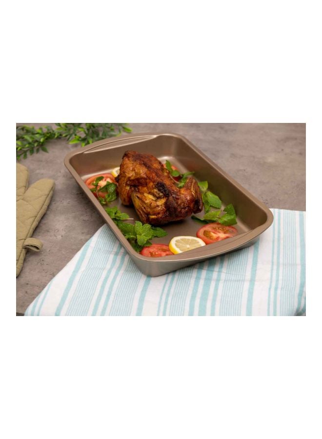 بان هوم  مقلاة تحميص بلانش لون نحاسي 39x24x5سم - Image 2