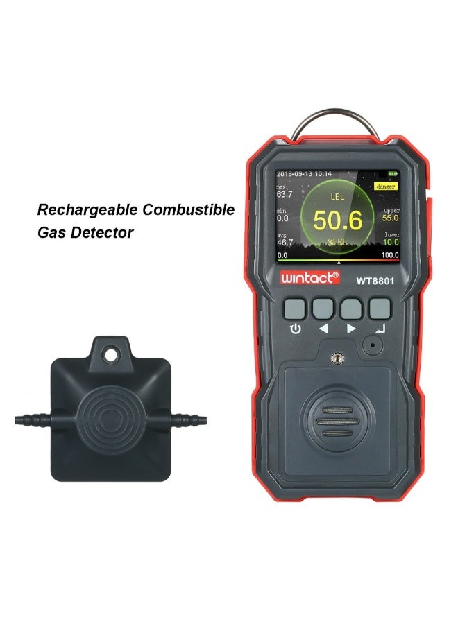 Professional Combustible Gas Detector Meter Black/Red 138 x 71 x 49mm - Image 2