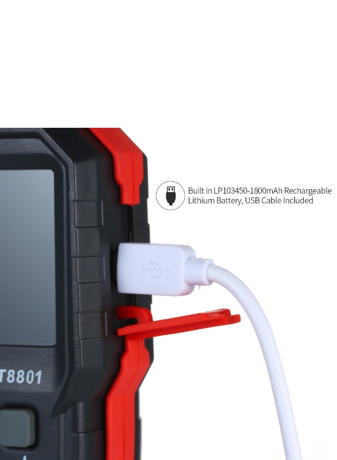 Professional Combustible Gas Detector Meter Black/Red 138 x 71 x 49mm - Image 4