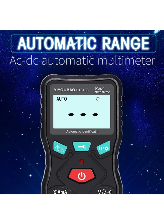 Fully Automatic Identification Multimeter Black/Red 14cm  - Image 4
