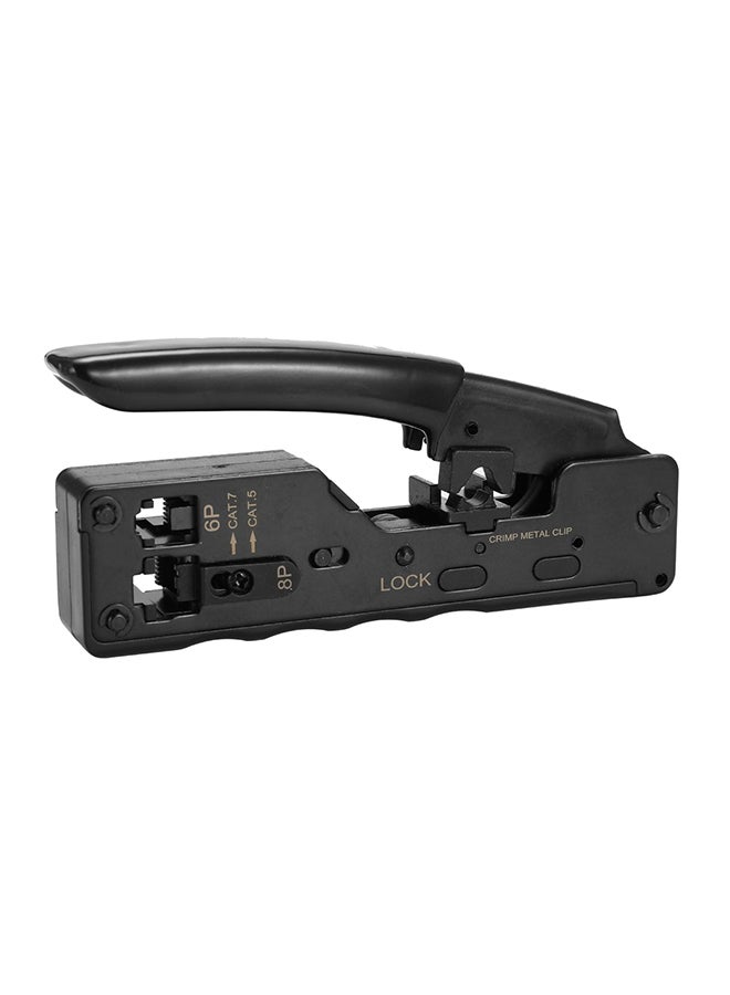 Generic Portable Ethernet Cable Crimping Tool Black 107 x 22 x 134mm  - Image 1