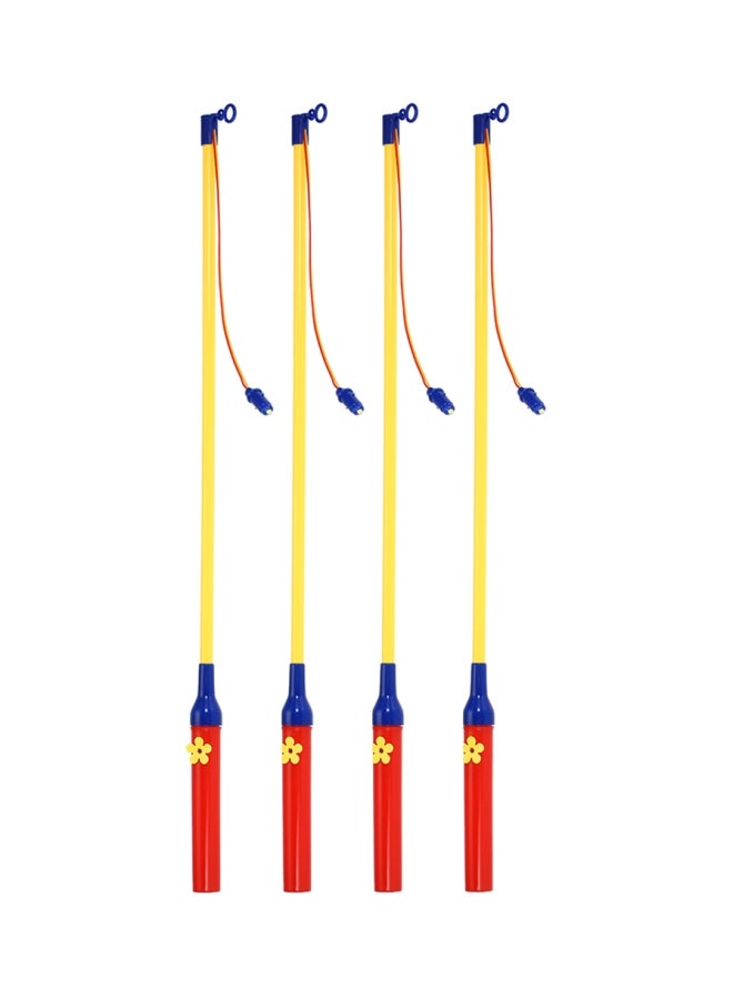 4-Piece LED Electronic Decorative Lantern Sticks Yellow/Red 42.8x6.8x3.8cm - Image 3
