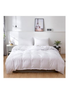 Generic 3-Piece Pillowcase Quilt Cover Set Polyester White  - Image 1