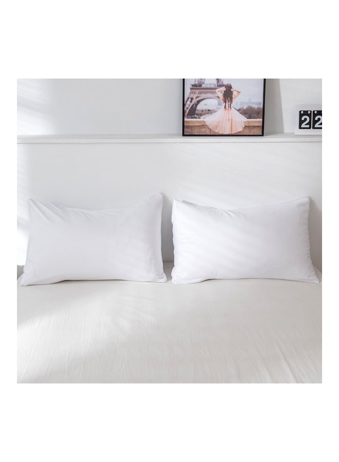 Generic 3-Piece Pillowcase Quilt Cover Set Polyester White  - Image 5