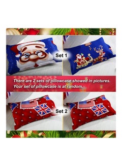 Generic 4-Piece 3D Printed Quilt Set polyester Blue/Red/White King  - Image 5