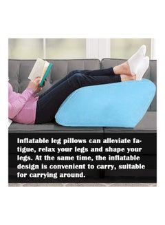 Generic Inflatable Leg Pillow With Pump PVC Blue  - Image 5