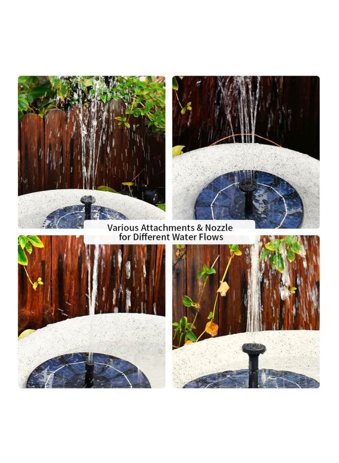 Generic Solar-Power Birdbath Fountain Pump Black  - Image 4