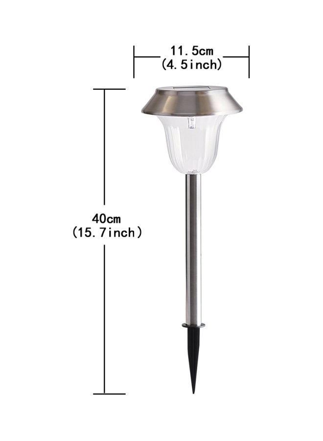 Generic Pack Of 2 Solar LED Patio Lamps Blue 11.5x11.5x40cm  - Image 3