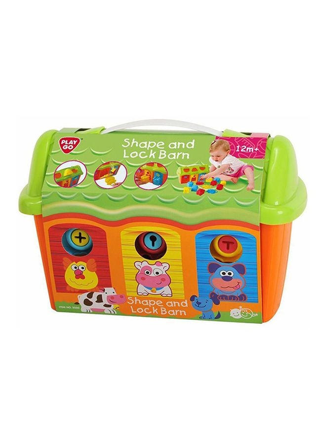 PLAYGO Shape And Lock Barn Toy - Image 2