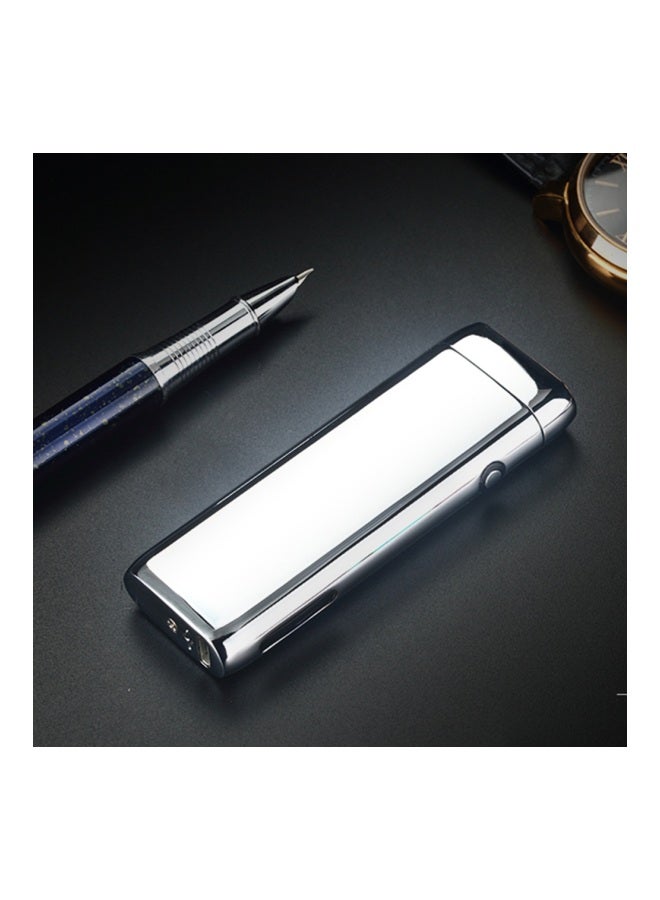 Generic Rechargeable Double Arc Electric Lighter Mock Black/Silver 13x6x2mm  - Image 2