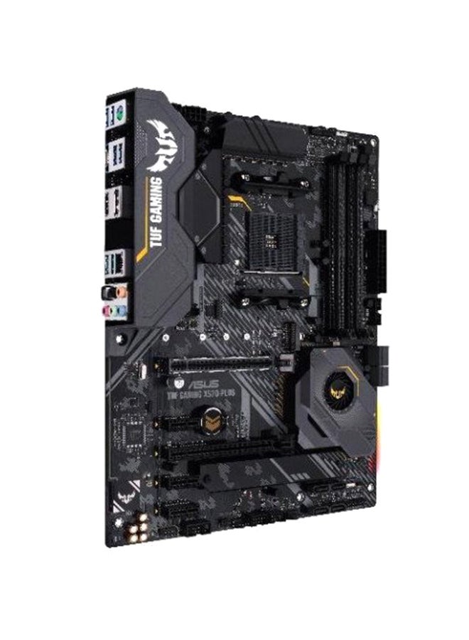 ASUS - TUF Gaming X570-Plus Motherboard Black/White/Silver - Image 1