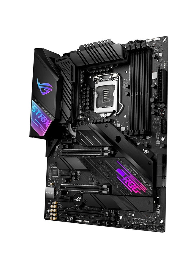 ASUS - ROG Strix Z490-E Gaming Motherboard Black/Silver - Image 1