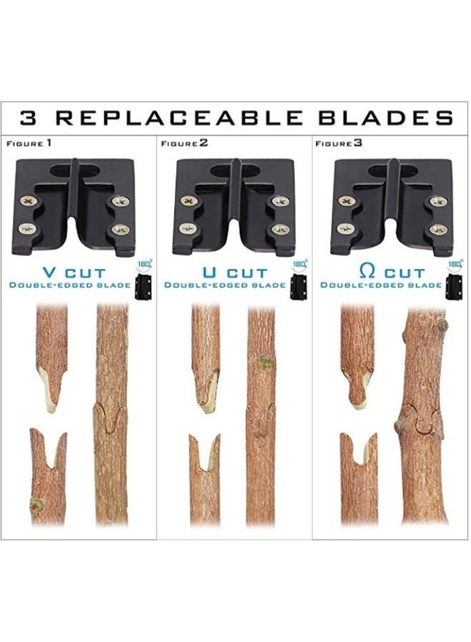 Household Garden Grafting Tool Set Black/White/Yellow 300 x 200 x 50mm  - Image 2