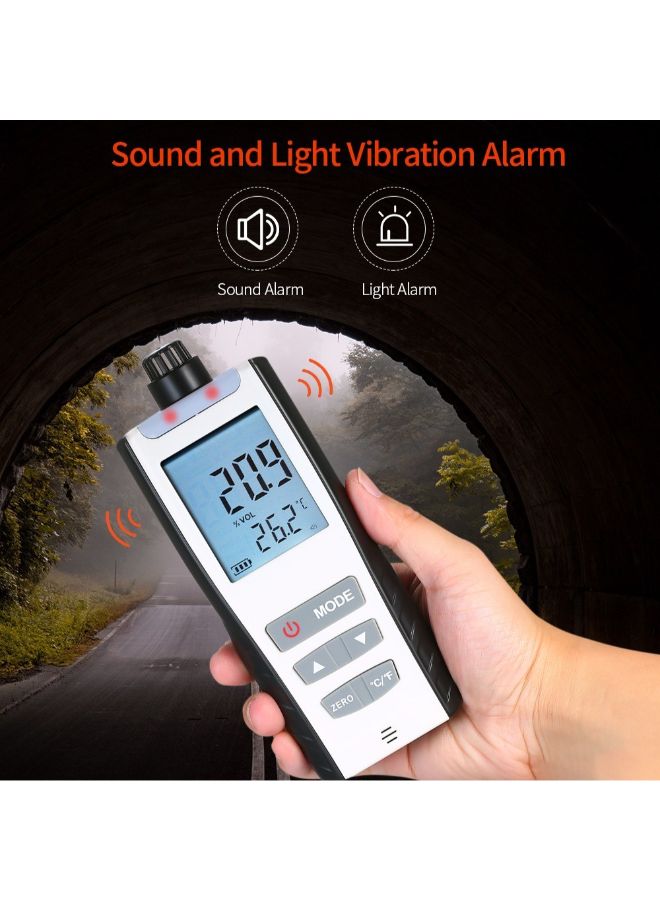 High Precision Oxygen Meter Vibration Alarm White/Black 180 x 70 x 30mm - Image 5