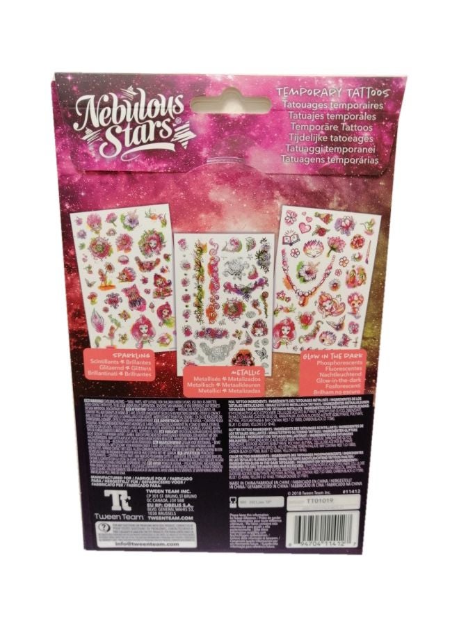 Nebulous Stars 100-Piece Temporary Tattoos Petulia Set  - Image 2
