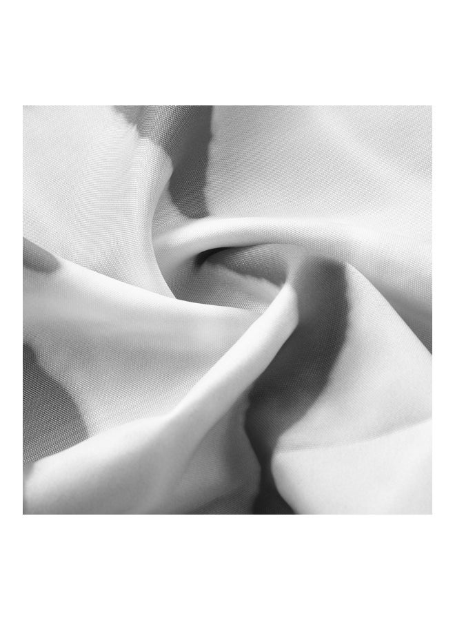 Htovila Printed Polyester Bath Curtain Grey/White 72x72inch - Image 3