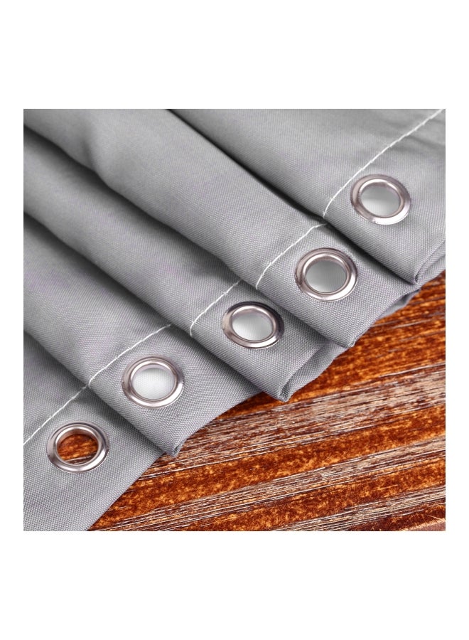 Htovila Printed Polyester Bath Curtain Grey/White 72x72inch - Image 5