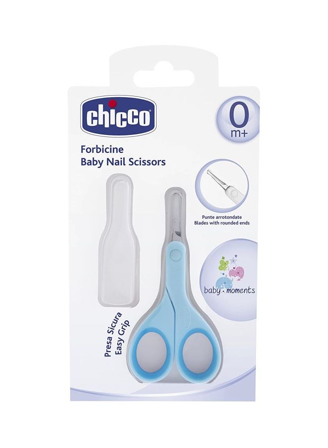 Chicco Forbicine Baby Nail Scissors, Sky Blue  - Image 3