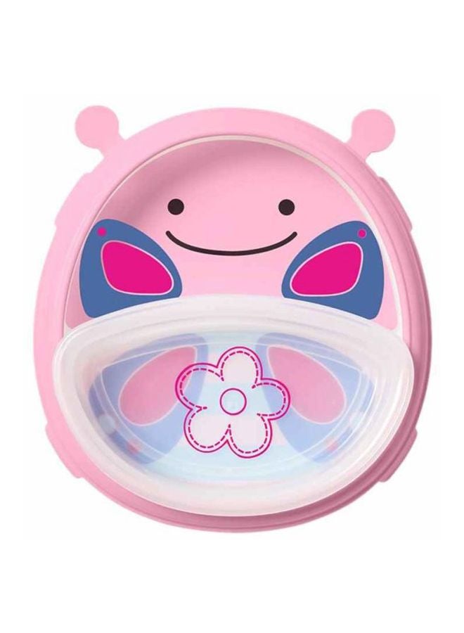 Skip Hop - Butterfly Pattern Smart Serve Plate And Bowl Set - Pink - Image 1