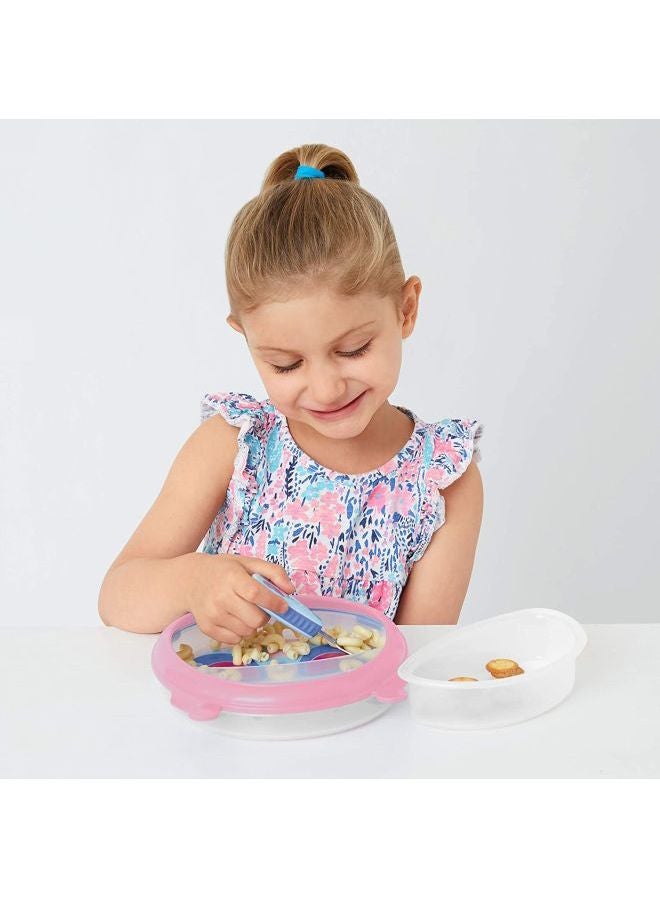 Skip Hop - Butterfly Pattern Smart Serve Plate And Bowl Set - Pink - Image 1