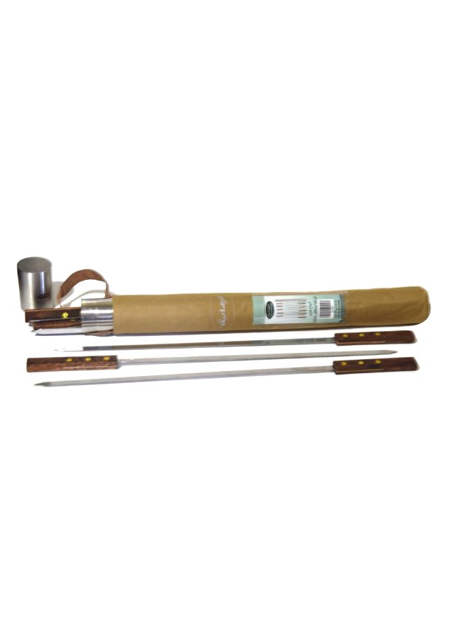 AL RIMAYA 10-Piece Stainless Steel Skewer Set 5x5x56cm  - Image 1