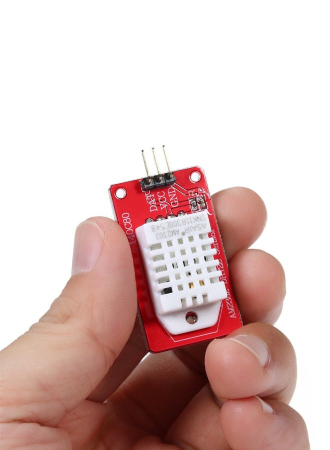 High Precision Digital Temperature Humidity Sensor Red/White 3.7 x 2.1cm  - Image 4