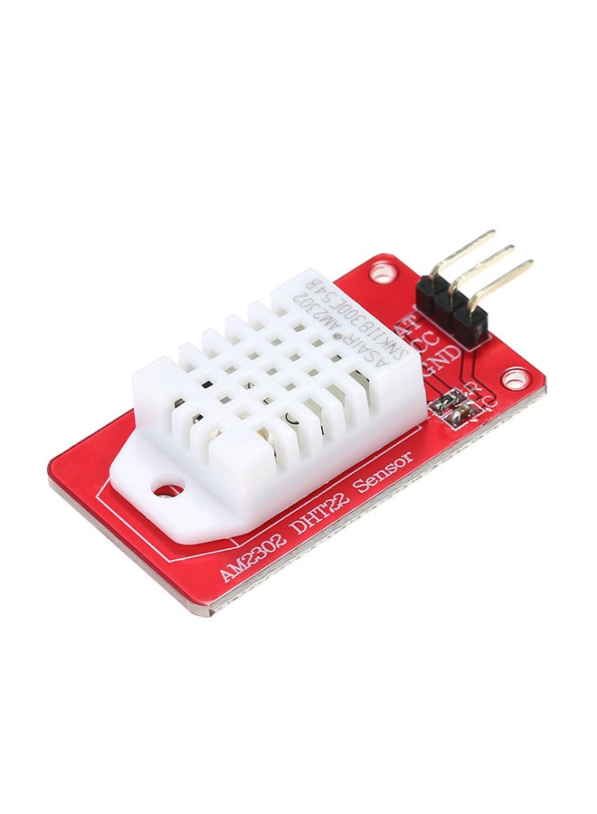 High Precision Digital Temperature Humidity Sensor Red/White 3.7 x 2.1cm  - Image 1