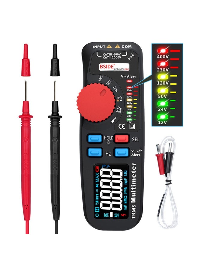 Automatic Range True RMS Digital Multimeter Clamp Meter Black 16.2cm  - Image 3