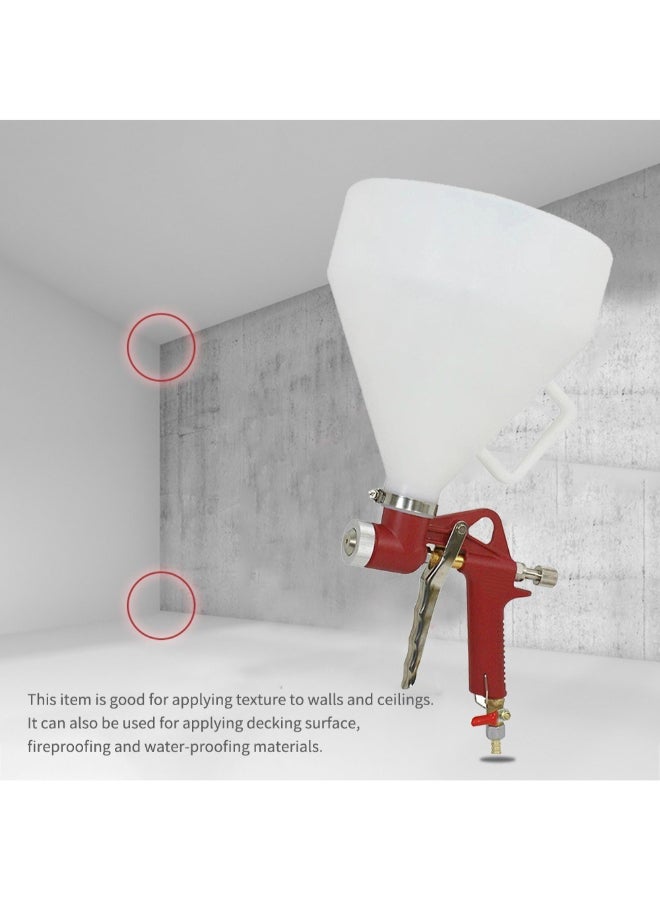 Air Hopper Paint Texture Tool Air Spray Gun White/Red 29centimeter  - Image 2